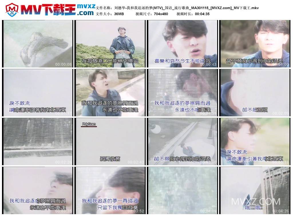 刘德华-我和我追逐的梦(MTV)_国语_流行歌曲_MA301115